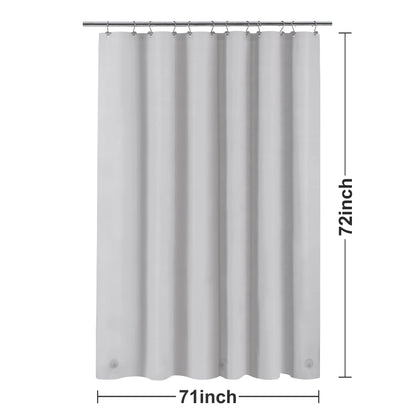 Barossa Design Premium PEVA Plastic Shower Liner with Rustproof Grommets