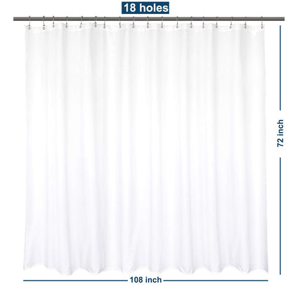 Barossa Design Waterproof Fabric Shower Curtain or Liner Microfiber