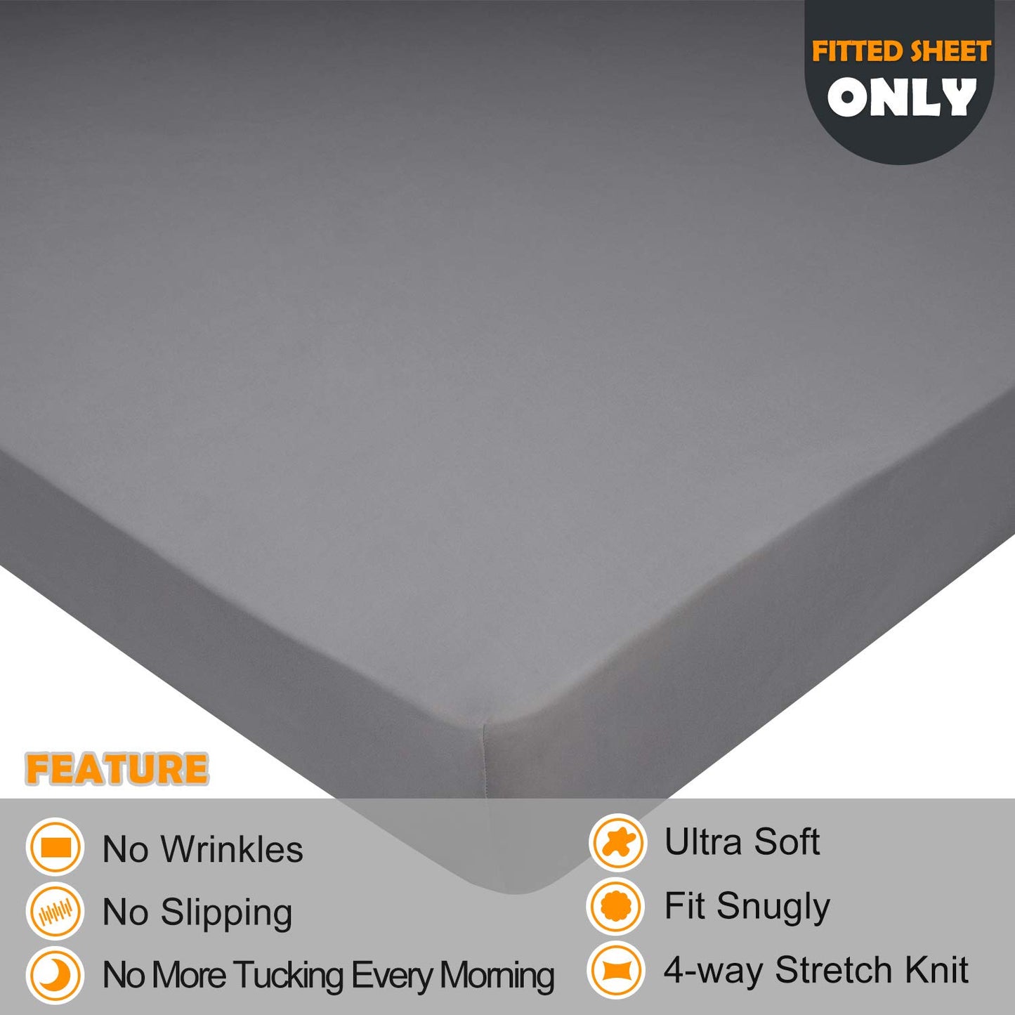 Barossa Design Soft Stretch Fitted Sheet