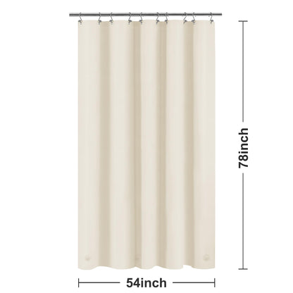 Barossa Design Premium PEVA Plastic Shower Liner with Rustproof Grommets