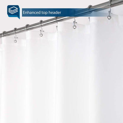 Barossa Design Waterproof Fabric Shower Curtain or Liner Microfiber