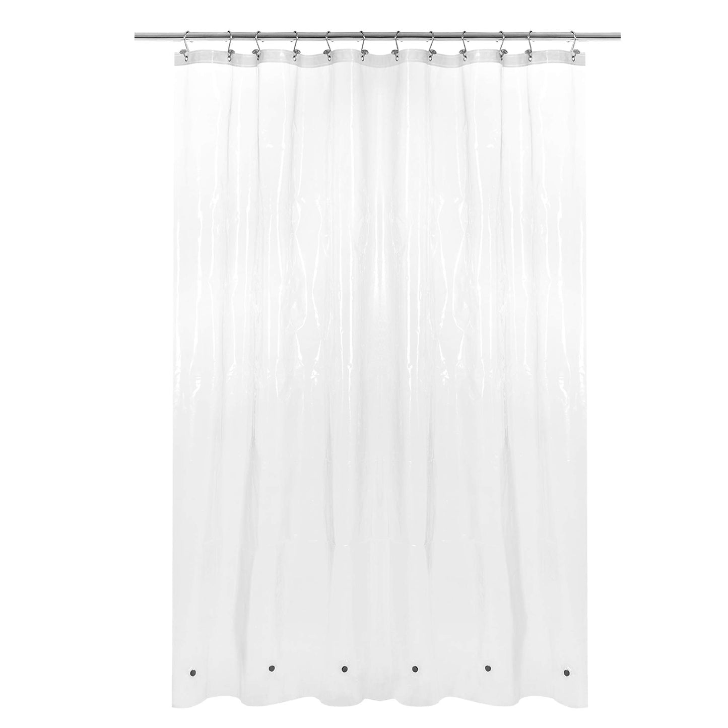 Barossa Design Premium PEVA Plastic Shower Liner with Rustproof Grommets