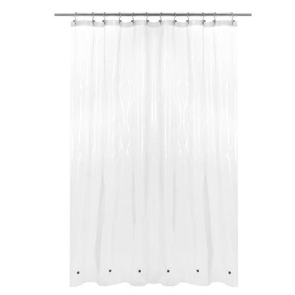Barossa Design Premium PEVA Plastic Shower Liner with Rustproof Grommets