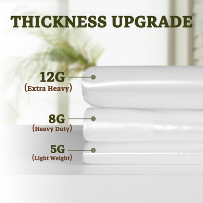 Barossa Design Premium PEVA Plastic Shower Liner with Rustproof Grommets