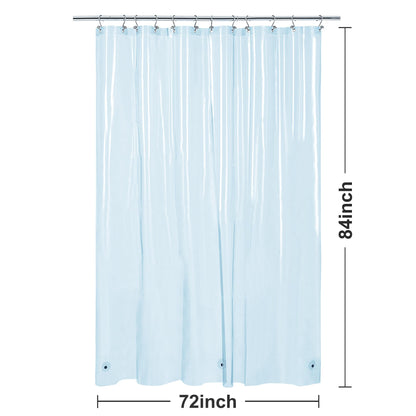 Barossa Design Premium PEVA Plastic Shower Liner with Rustproof Grommets