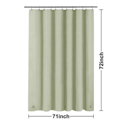 Barossa Design Premium PEVA Plastic Shower Liner with Rustproof Grommets