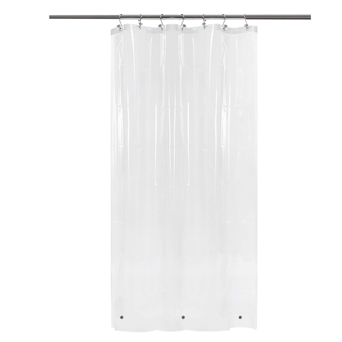Barossa Design Premium PEVA Plastic Shower Liner with Rustproof Grommets