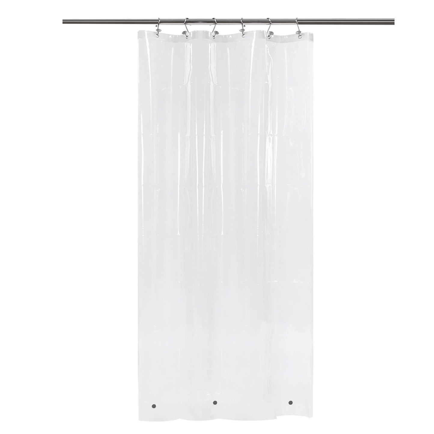 Barossa Design Premium PEVA Plastic Shower Liner with Rustproof Grommets