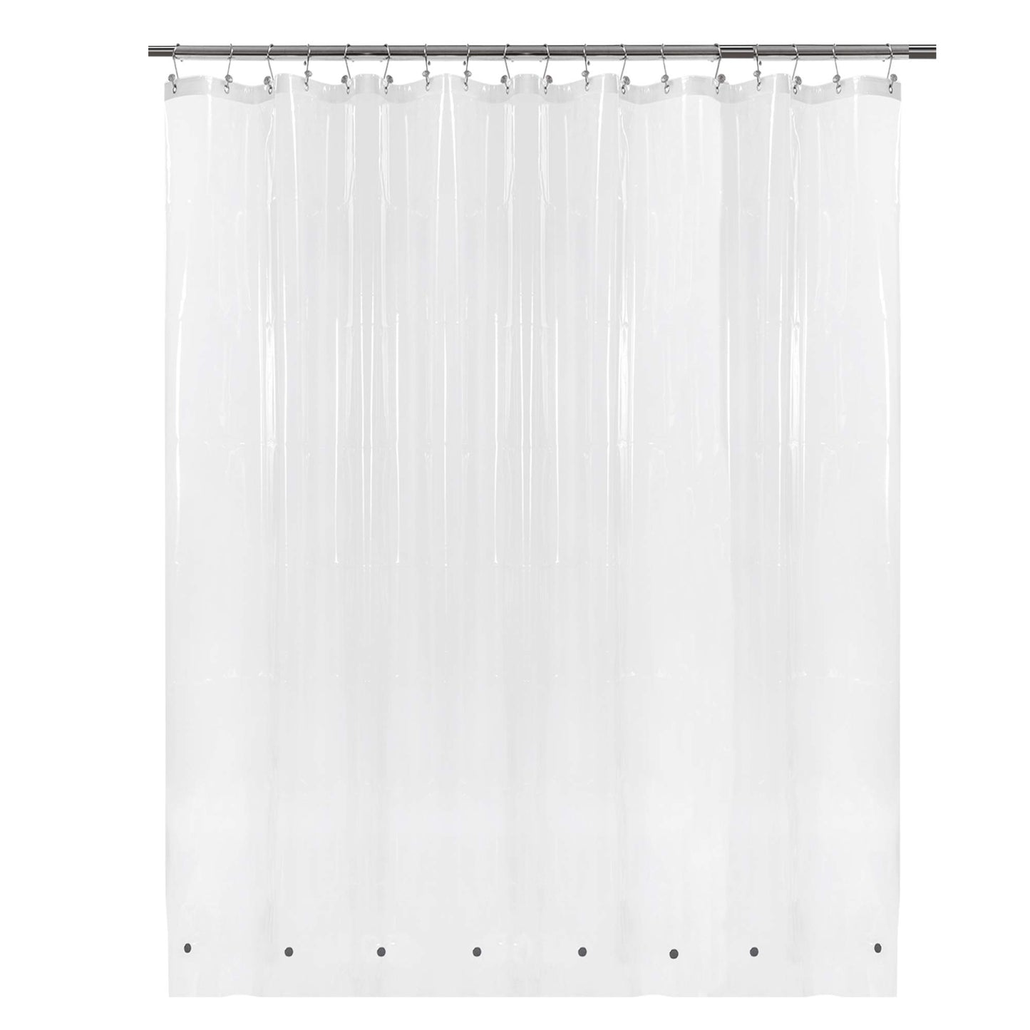 Barossa Design Premium PEVA Plastic Shower Liner with Rustproof Grommets