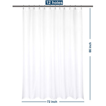 Barossa Design Waterproof Fabric Shower Curtain or Liner Microfiber