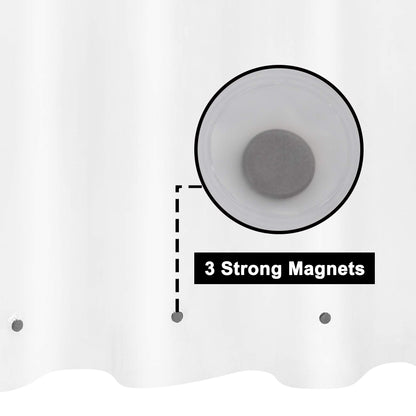 Barossa Design Premium PEVA Plastic Shower Liner with Rustproof Grommets