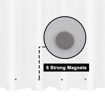 Barossa Design Premium PEVA Plastic Shower Liner with Rustproof Grommets
