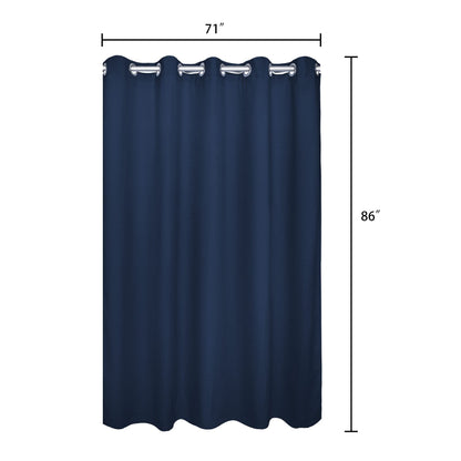 Barossa Design Waffle Weave Shower Curtain with Snap-in Liner