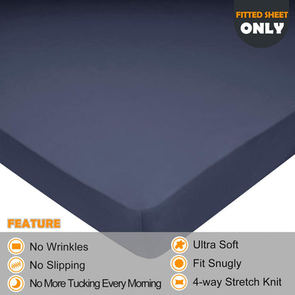Barossa Design Soft Stretch Fitted Sheet