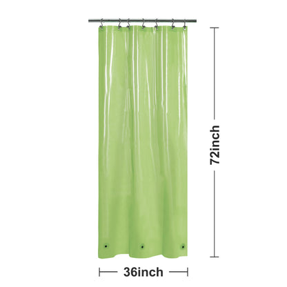 Barossa Design Premium PEVA Plastic Shower Liner with Rustproof Grommets