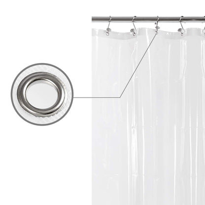 Barossa Design Premium PEVA Plastic Shower Liner with Rustproof Grommets