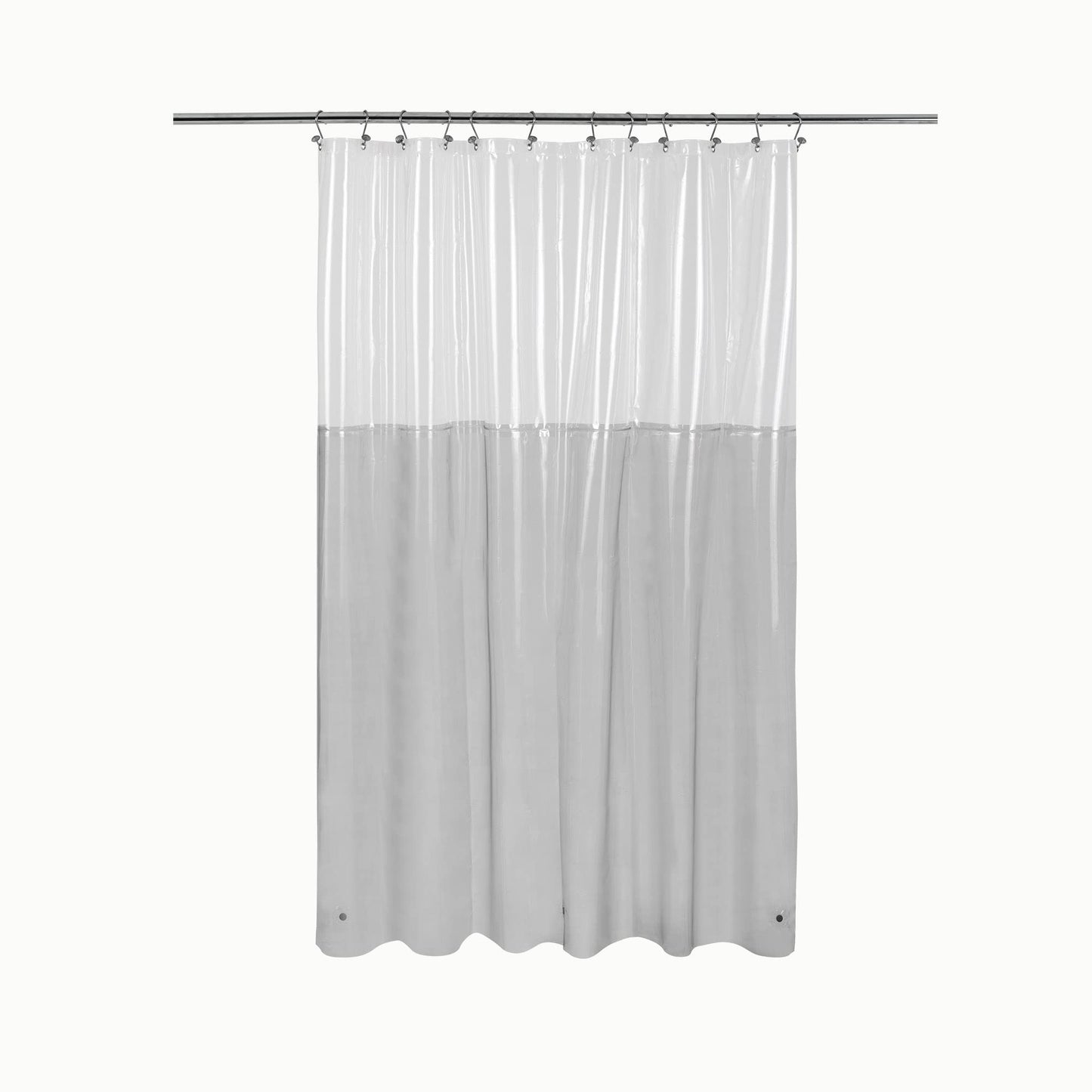 Barossa Design Premium PEVA Plastic Shower Liner with Rustproof Grommets
