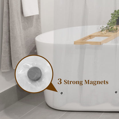 Barossa Design Premium PEVA Plastic Shower Liner with Rustproof Grommets