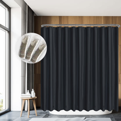 Barossa Design Premium PEVA Plastic Shower Liner with Rustproof Grommets