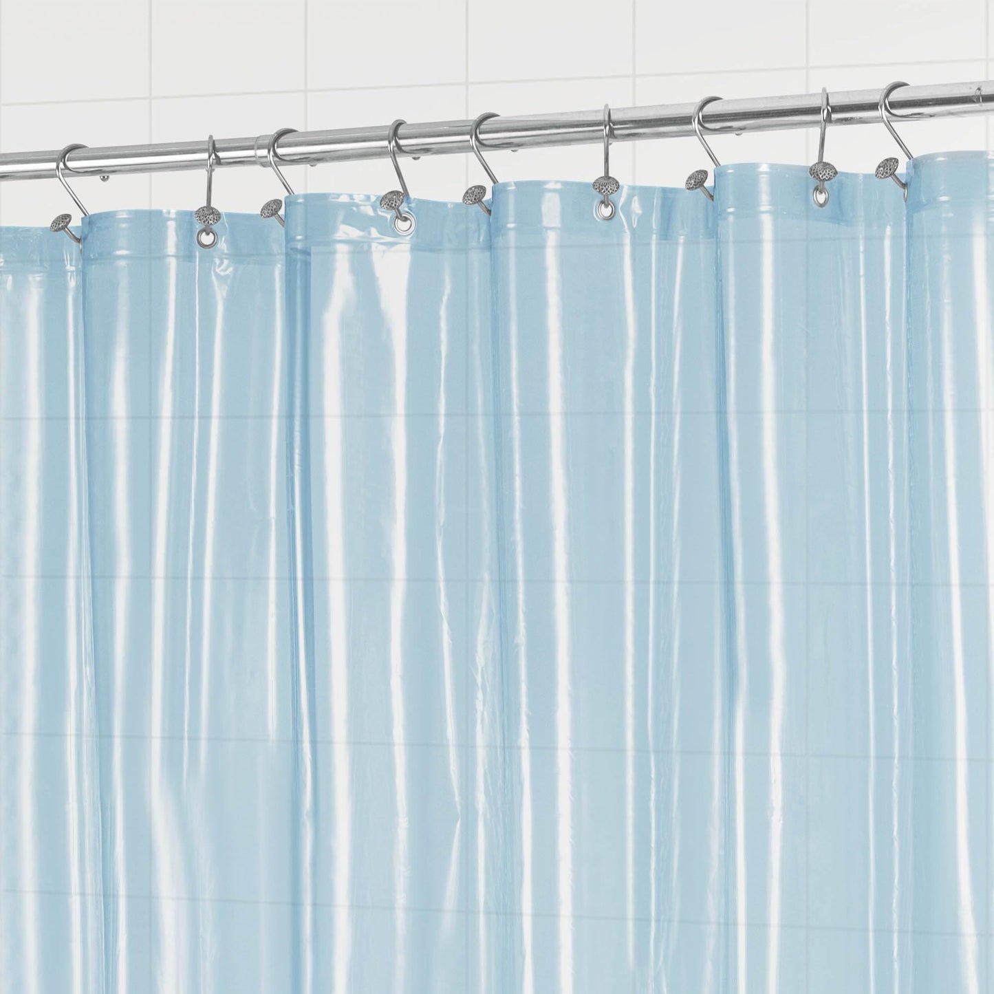 Barossa Design Premium PEVA Plastic Shower Liner with Rustproof Grommets