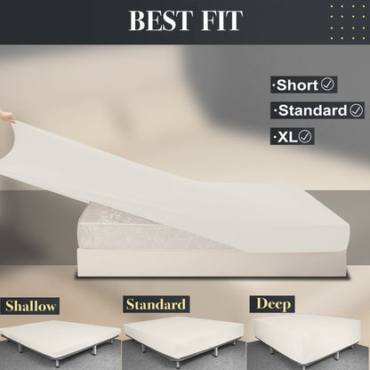 Barossa Design Soft Stretch Fitted Sheet