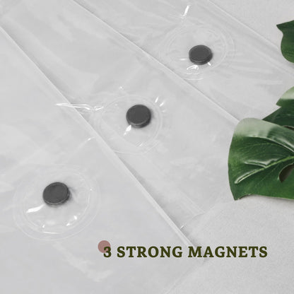 Barossa Design Premium PEVA Plastic Shower Liner with Rustproof Grommets