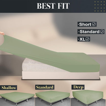 Barossa Design Soft Stretch Fitted Sheet