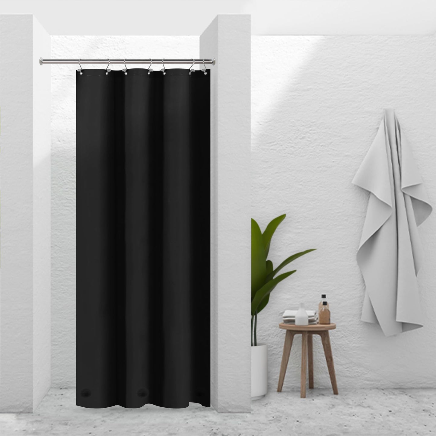 Barossa Design Premium PEVA Plastic Shower Liner with Rustproof Grommets