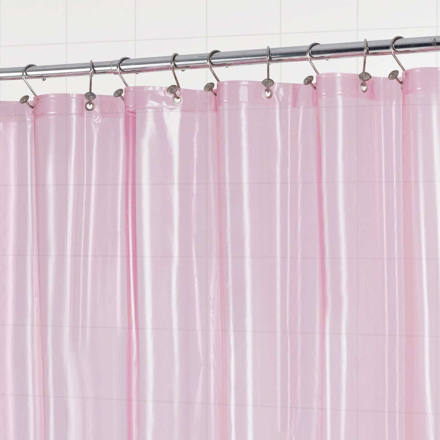 Barossa Design Premium PEVA Plastic Shower Liner with Rustproof Grommets