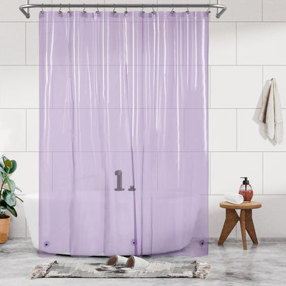 Barossa Design Premium PEVA Plastic Shower Liner with Rustproof Grommets