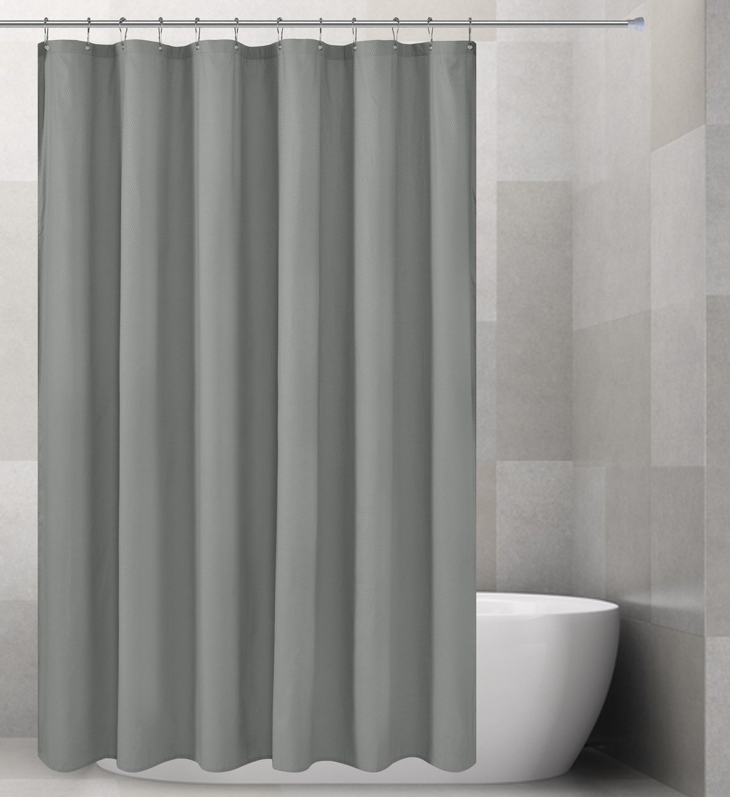 Barossa Design Waterproof Fabric Shower Curtain or Liner Microfiber