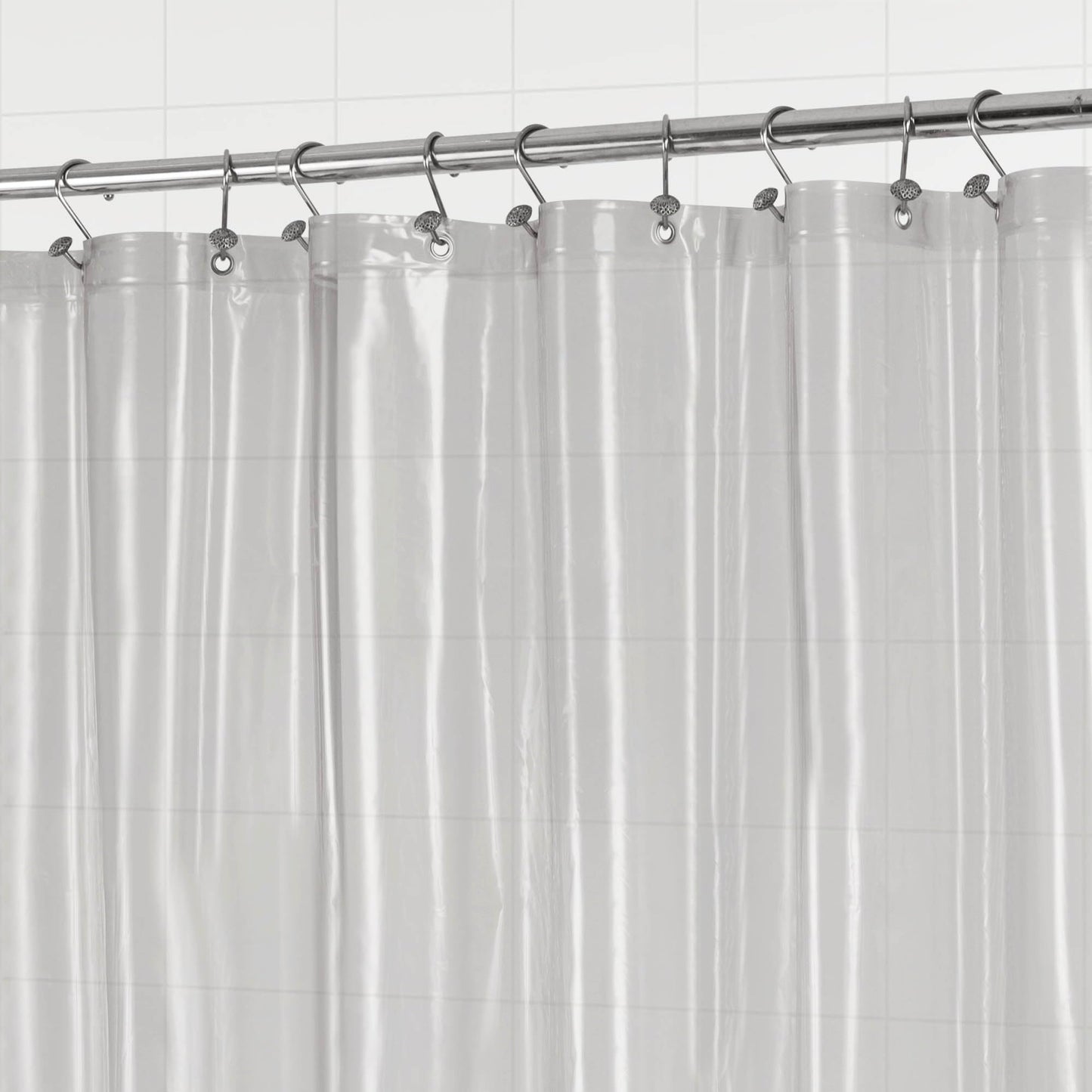 Barossa Design Premium PEVA Plastic Shower Liner with Rustproof Grommets