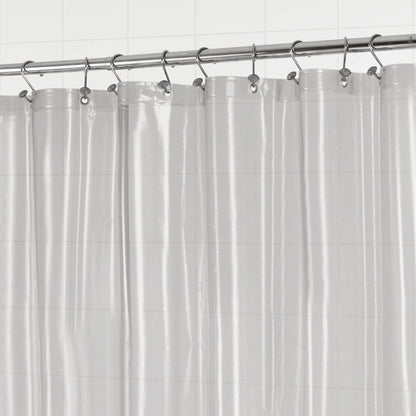 Barossa Design Premium PEVA Plastic Shower Liner with Rustproof Grommets
