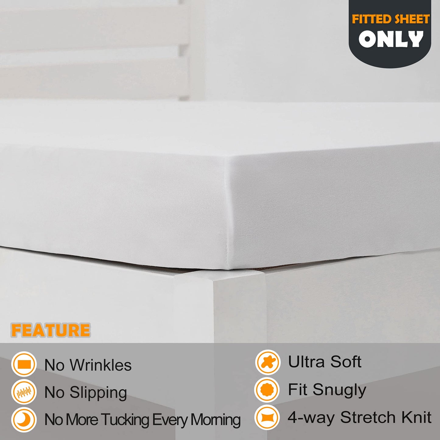 Barossa Design Soft Stretch Fitted Sheet