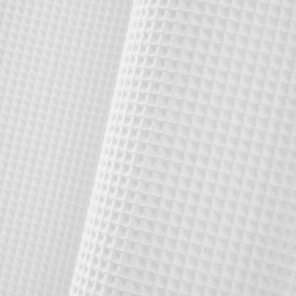 Barossa Design Waffle Weave Shower Curtain with Snap-in Liner