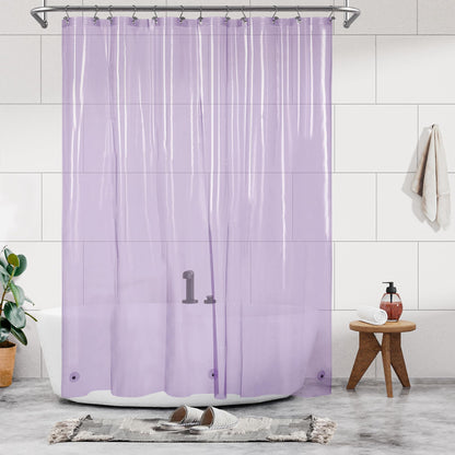 Barossa Design Premium PEVA Plastic Shower Liner with Rustproof Grommets