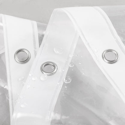 Barossa Design Premium PEVA Plastic Shower Liner with Rustproof Grommets