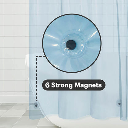 Barossa Design Premium PEVA Plastic Shower Liner with Rustproof Grommets