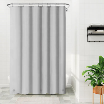Barossa Design Premium PEVA Plastic Shower Liner with Rustproof Grommets