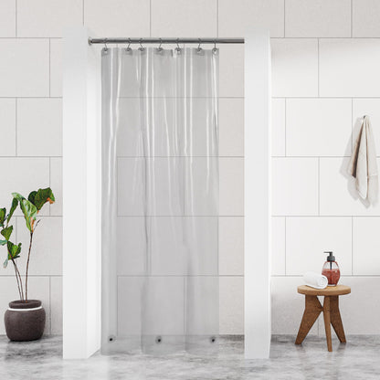 Barossa Design Premium PEVA Plastic Shower Liner with Rustproof Grommets