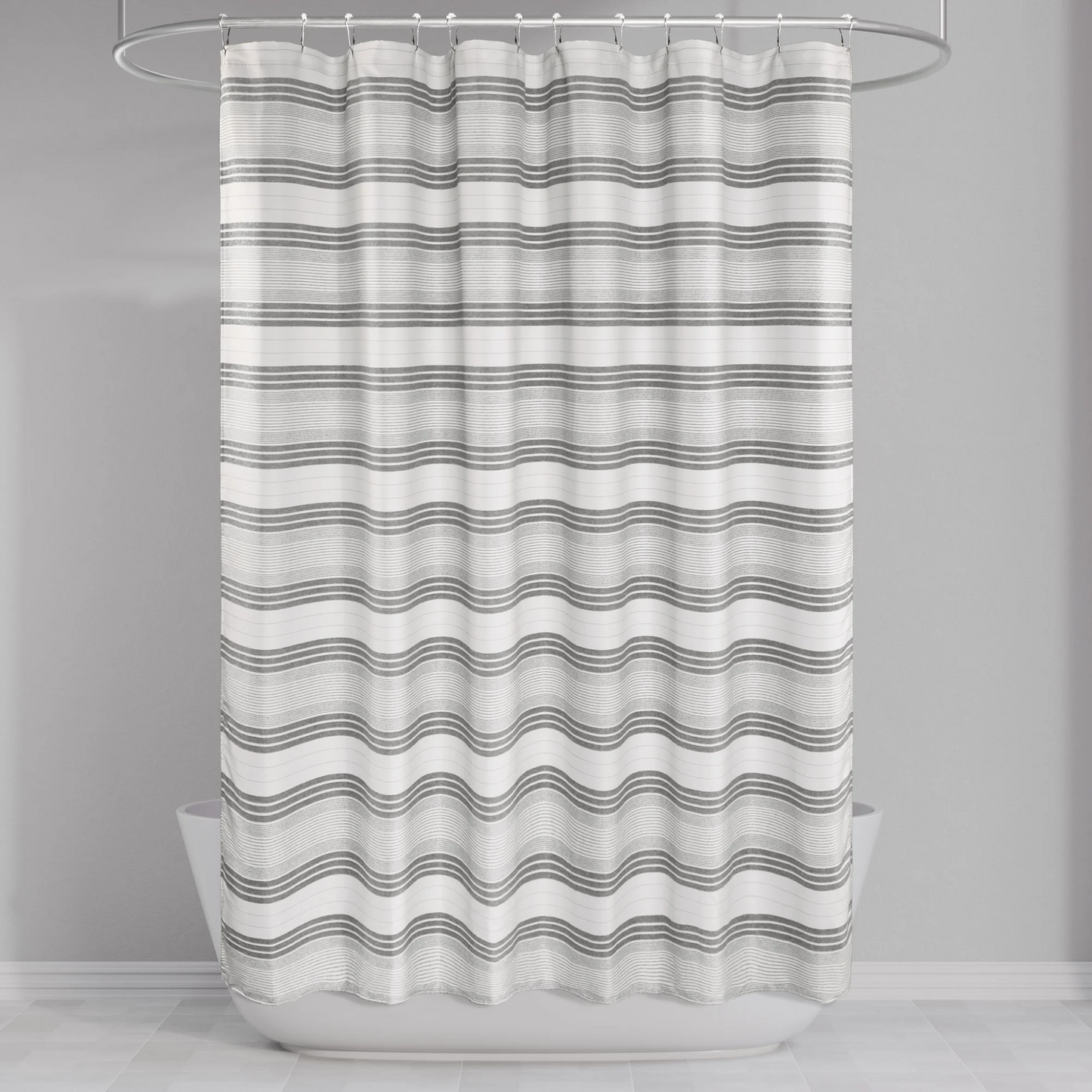 Barossa Design Beach Stripe Shower Curtain for Bathroom,Water Repellent