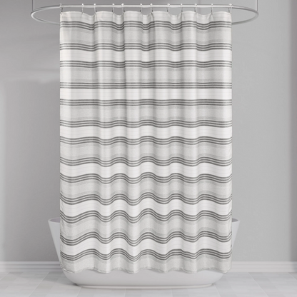 Barossa Design Beach Stripe Shower Curtain for Bathroom,Water Repellent