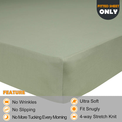 Barossa Design Soft Stretch Fitted Sheet