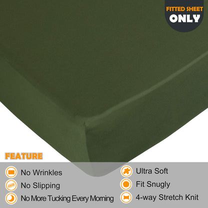Barossa Design Soft Stretch Fitted Sheet