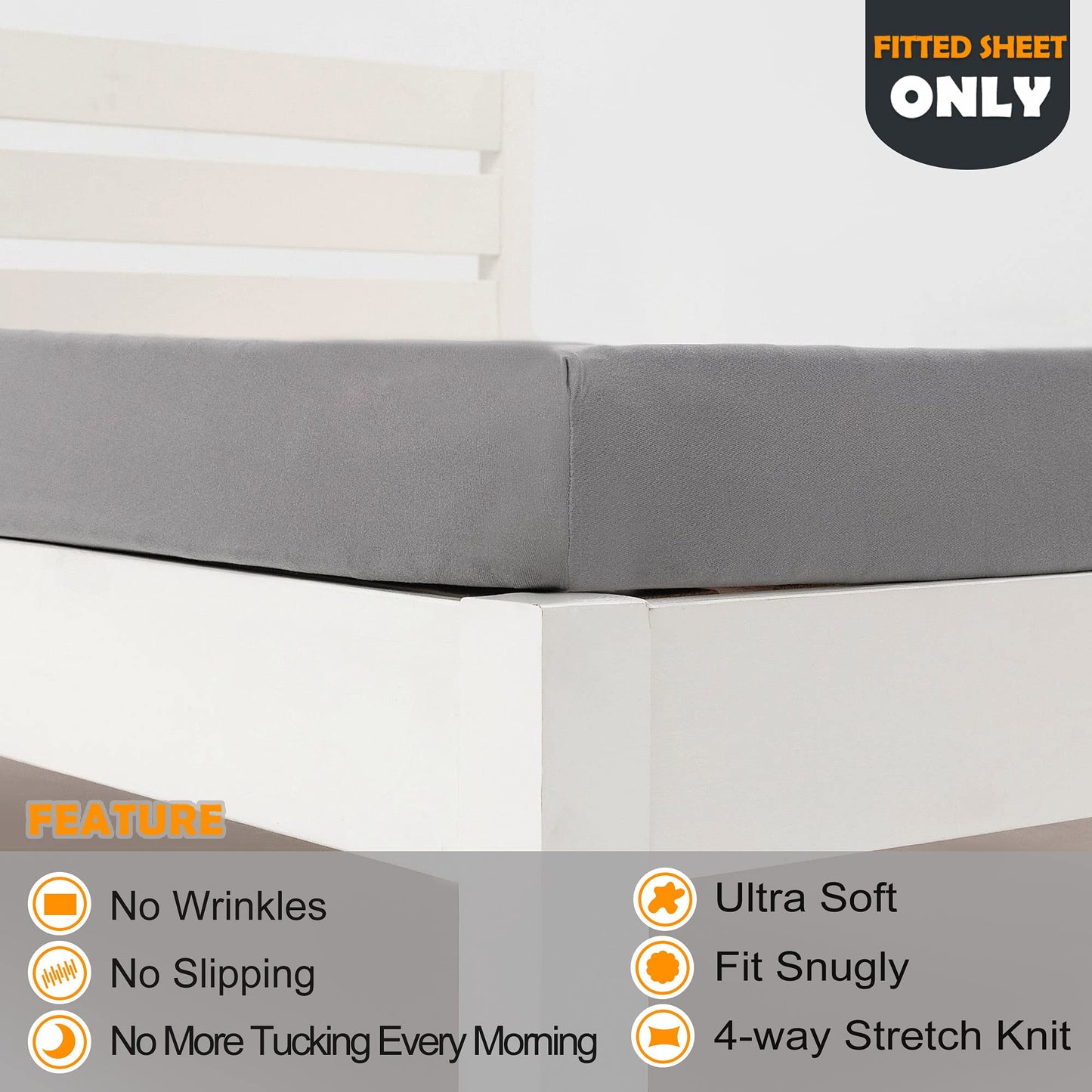 Barossa Design Soft Stretch Fitted Sheet