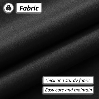 Barossa Design Water-Repellent Fabric Shower Curtain or Liner with 9 Handy Mesh Pockets
