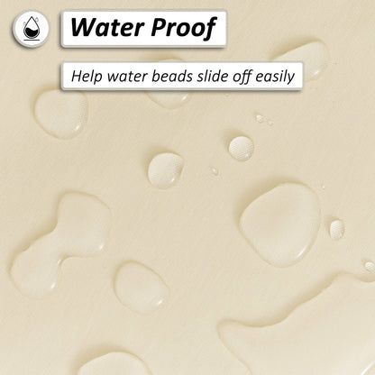Barossa Design Water-Repellent Fabric Shower Curtain or Liner with 9 Handy Mesh Pockets