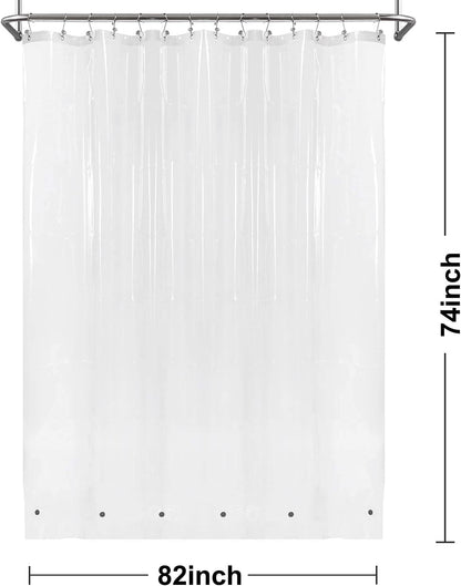 Barossa Design Wrap Around Waterproof PEVA Shower Liner for Bathroom