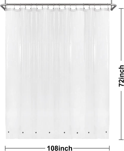 Barossa Design Wrap Around Waterproof PEVA Shower Liner for Bathroom