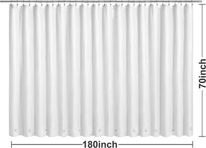 Barossa Design Wrap Around Waterproof PEVA Shower Liner for Bathroom